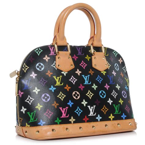 lv alma multicolor black|louis vuitton alma pm purses.